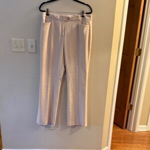 Calvin Klein Cream Straight Leg Women's Pants